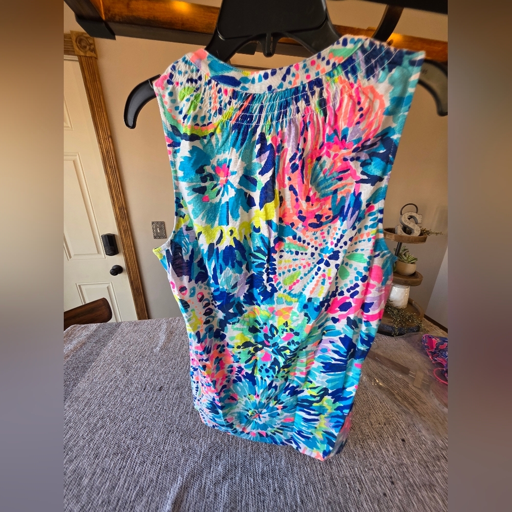 Lilly Pulitzer Multicolor Abstract Top - Picture 4 of 5